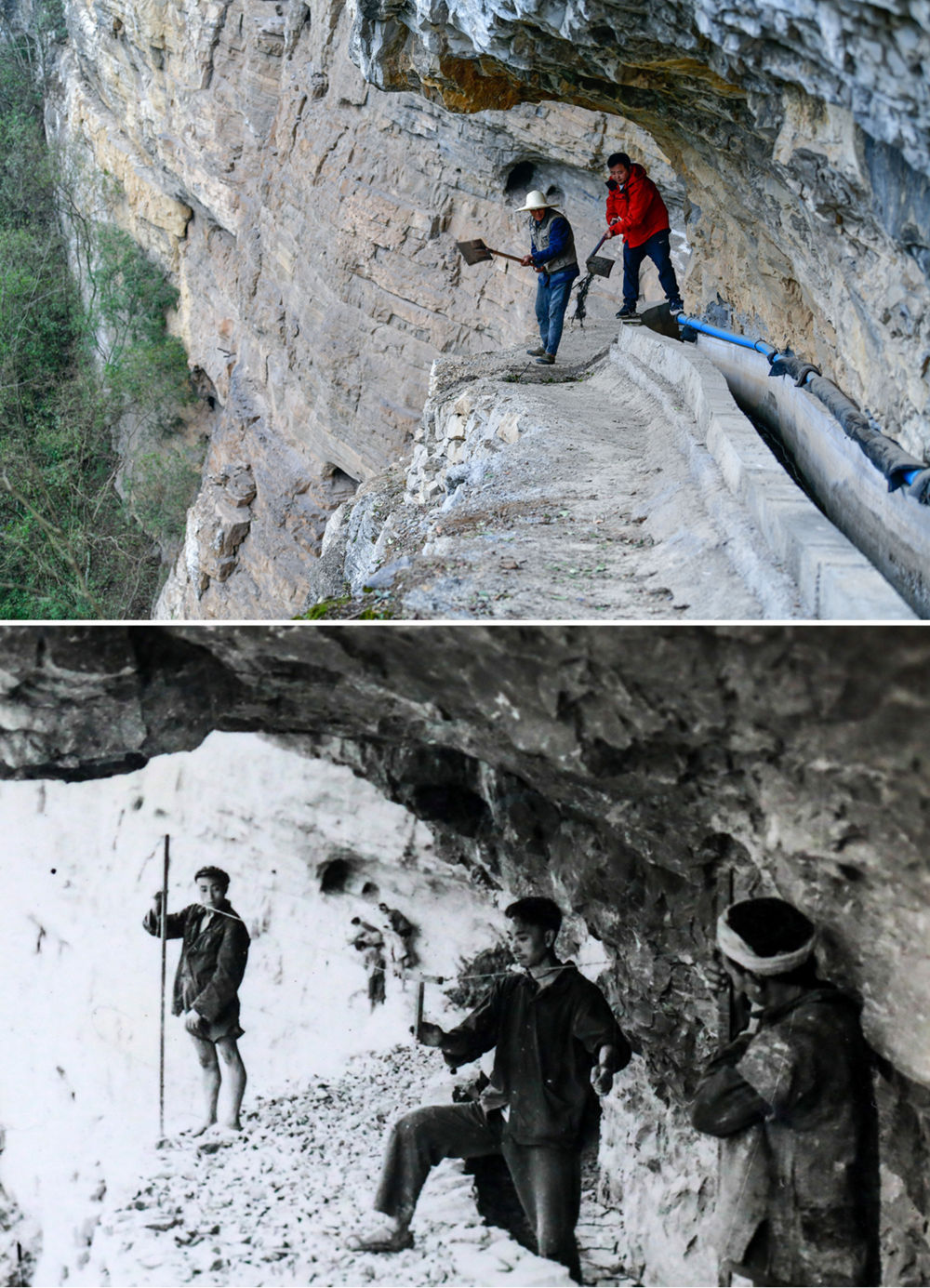 绝壁天渠上流淌的“生机”