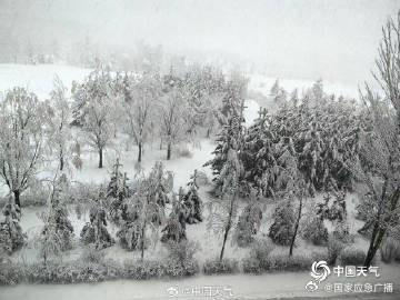 内蒙古局地遭遇4月罕见特大暴雪