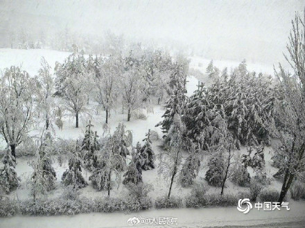内蒙古局地遭遇罕见特大暴雪