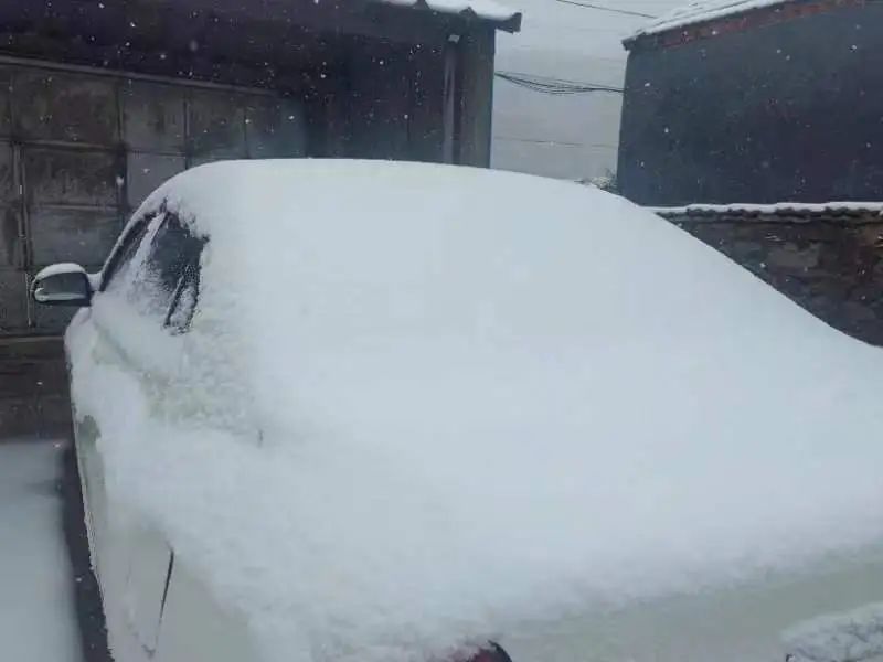 快五月了还雪花飘飘？河北一地出现降雪天气 积雪一尺多厚