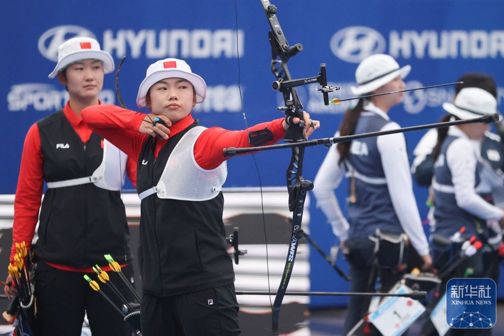 巴黎奥运预备式｜射箭世界杯：中国队夺得女子反曲弓团体赛冠军