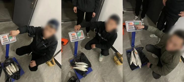 禁渔期的涪江河边，3男子因用泥鳅钓鱼被抓！