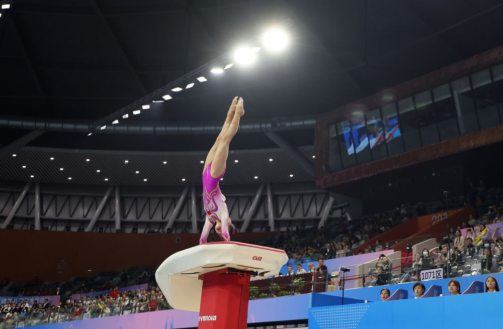 巴黎奥运预备式 | 体操全国锦标赛：虞琳敏获女子跳马冠军