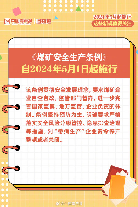 2024年5月起施行的这些新规值得关注