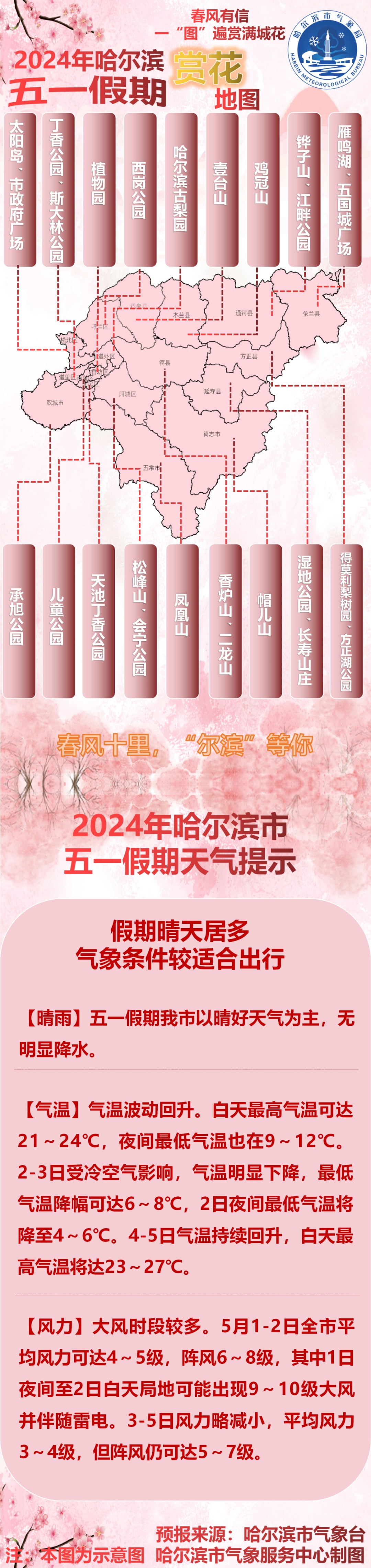 最高28℃！ 这个五一来“尔滨”赏花、露营、看音乐喷泉