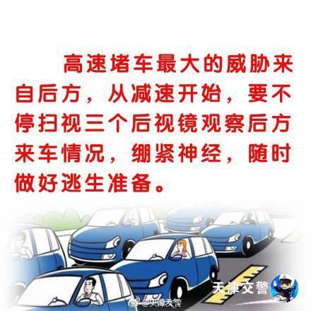 转发安全贴!高速堵车,您要这么做! 转发安全贴!高速堵车,您要这么做!