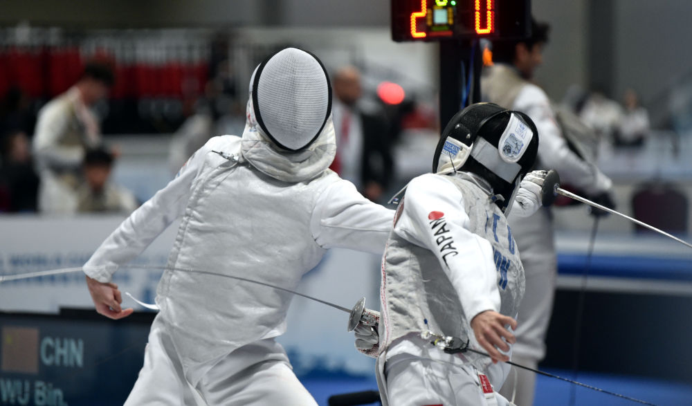 花剑世界杯香港站中国男队5人进入正赛