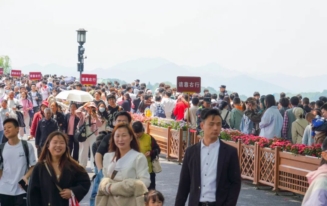 西湖边，很多人都被问住了！为啥没有栏杆？网友：这是“肌肉记忆”......