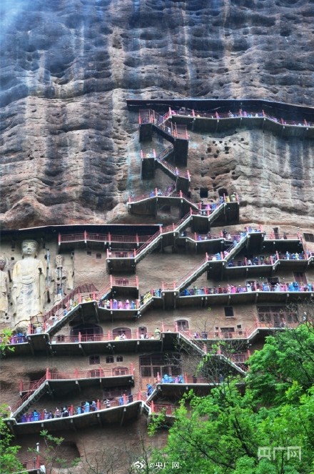 五一假期甘肃天水旅游持续热辣滚烫