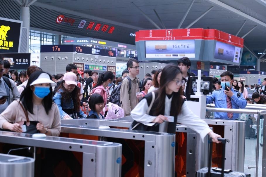 “五一”假期国铁集团郑州局累计发送旅客395.4万人次