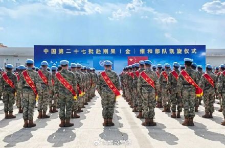 中国第27批赴刚果(金)维和医疗分队凯旋 中国第27批赴刚果(金)维和医疗分队凯旋