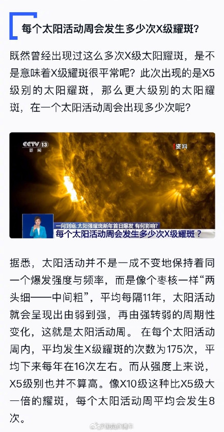 什么是耀斑？耀斑的强度有多大？