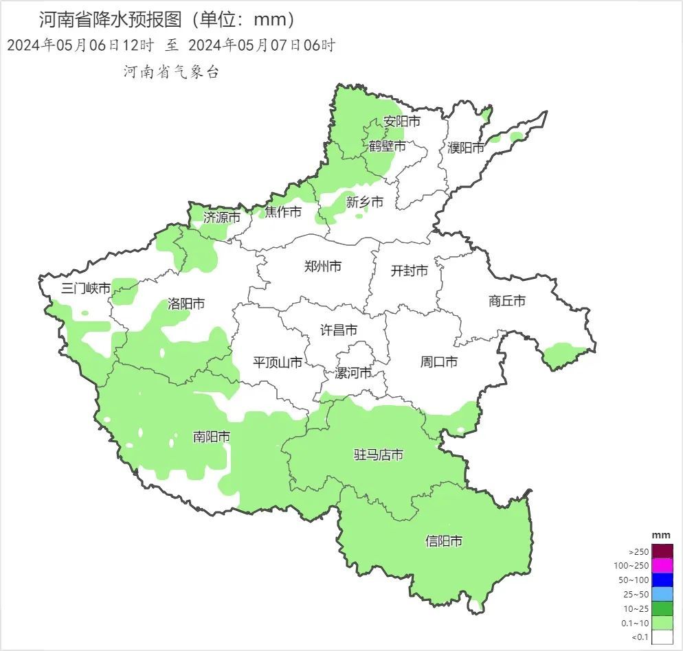注意，今明两天河南多地有雨