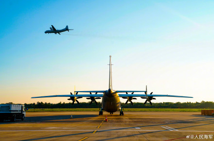 震撼！海军反潜机跨昼夜训练高清大片