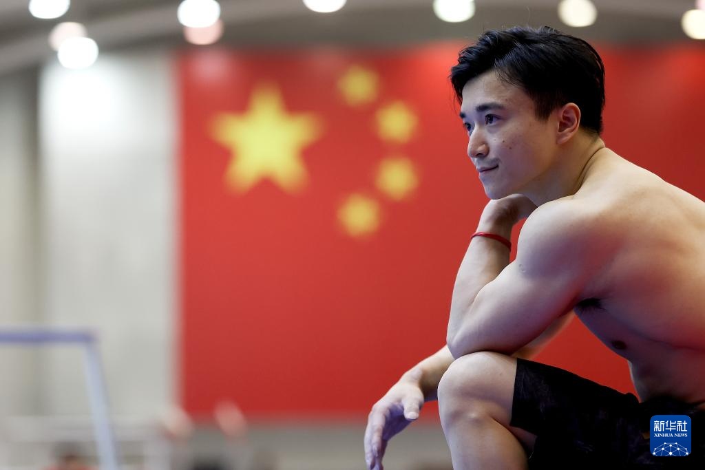中国体操队训练备战巴黎奥运会 中国体操队训练备战巴黎奥运会