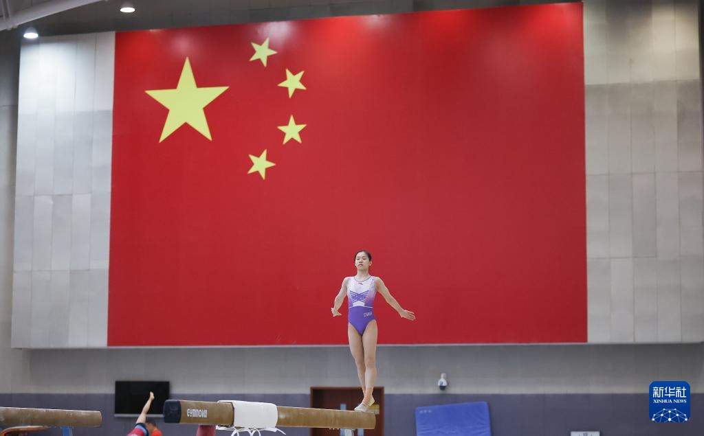 中国体操队训练备战巴黎奥运会 中国体操队训练备战巴黎奥运会