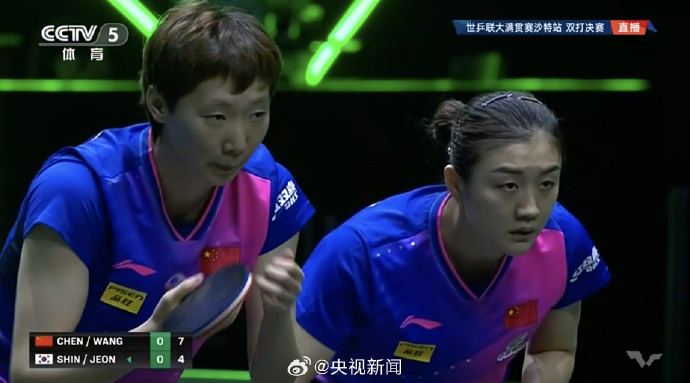 祝贺！陈梦/王曼昱WTT沙特大满贯赛女双夺冠