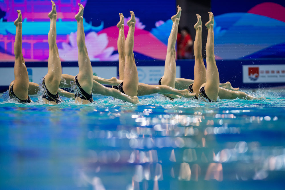 花样游泳全国冠军赛：北京体彩队获集体技术自选冠军