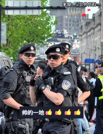 爆火！上海外滩帅气特警的采访来了！一看网友评论我笑出眼泪