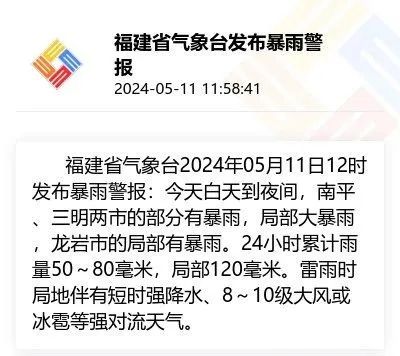 最新预警!暴雨、雷电、强对流!明起厦门天气将…… 最新预警!暴雨、雷电、强对流!明起厦门天气将……