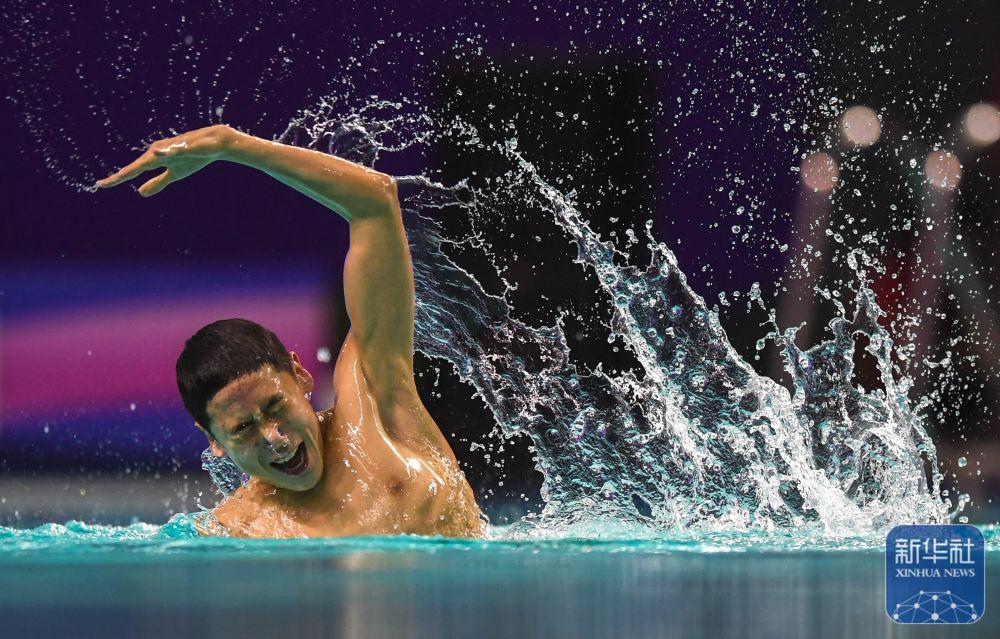 花样游泳丨全国冠军赛：郭牧也夺得男子单人自由自选冠军