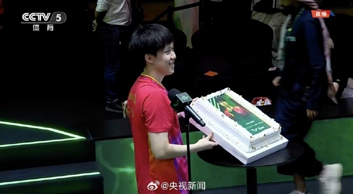 生日当天再夺冠，王楚钦三冠王！