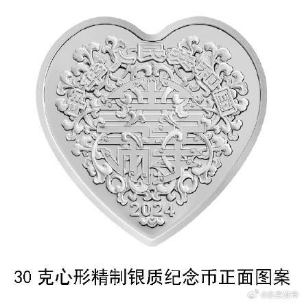 央行心形纪念币520上新 这回知道礼物送什么了~ 央行心形纪念币520上新 这回知道礼物送什么了~