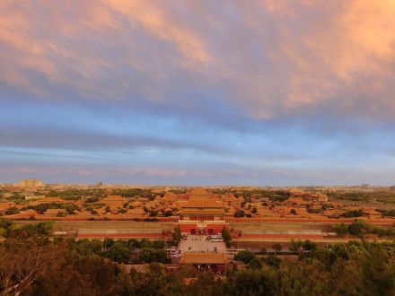 北京晚霞火烧云太美了