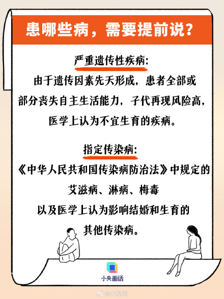 婚前得了哪些病必须提前说？