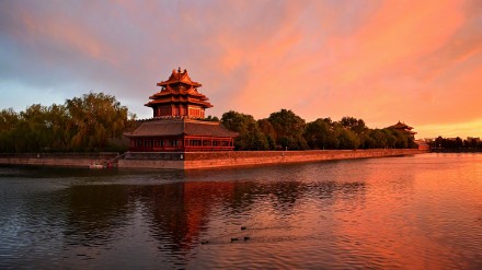 北京晚霞火烧云太美了