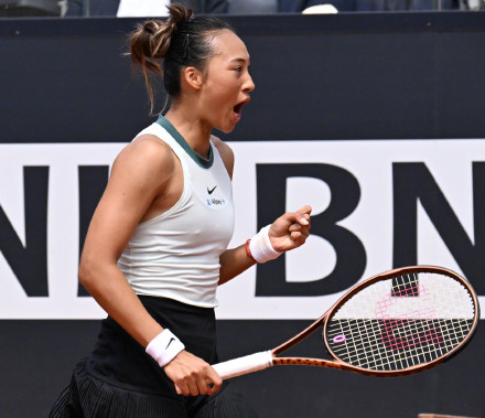 WTA1000罗马站:郑钦文晋级八强 WTA1000罗马站:郑钦文晋级八强