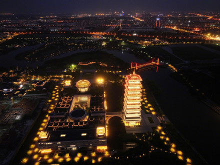 好美！大运河博物馆夜景太美了