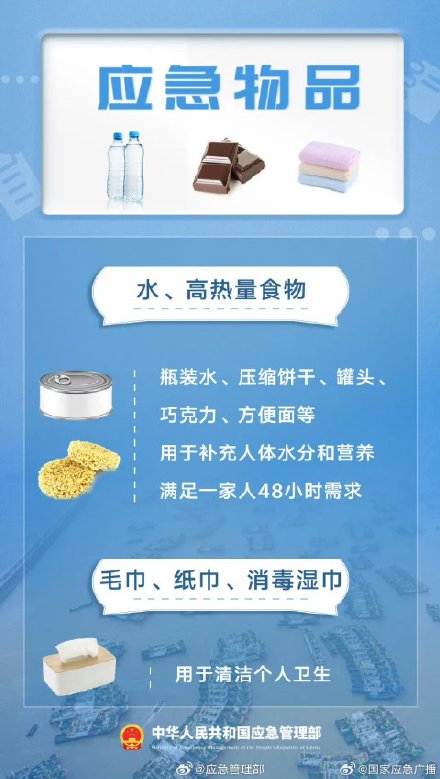 汛期应急物品清单 汛期应急物品清单