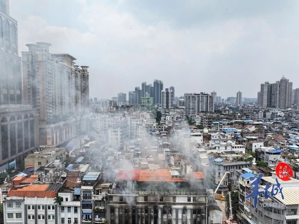 广州一批发市场发生火灾，有人不幸遇难