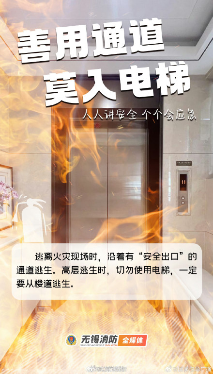 火灾现场这样逃生