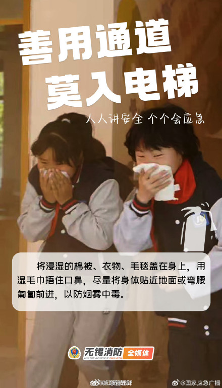 火灾现场这样逃生