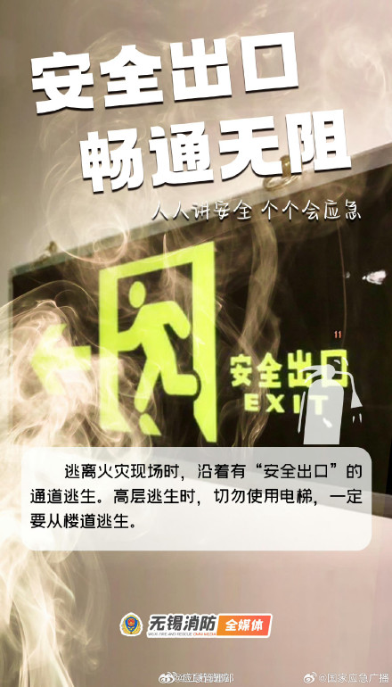 火灾现场这样逃生