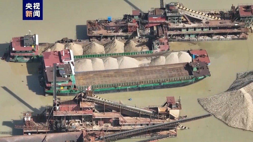 保护区竟成采砂区!督察组进驻前仍日夜不停 保护区竟成采砂区!督察组进驻前仍日夜不停