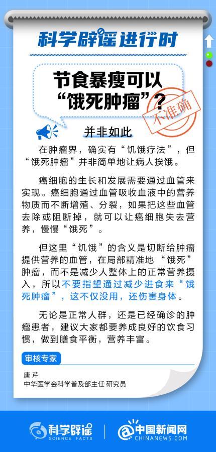 中新真探：节食暴瘦能饿死肿瘤吗？