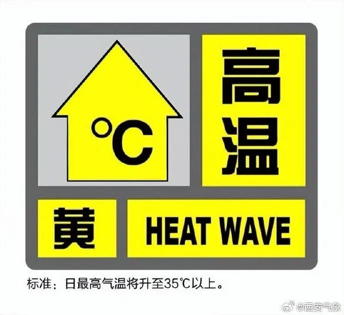 西安发布高温黄色预警！降水，吹风，强对流天气来袭，时间就在→