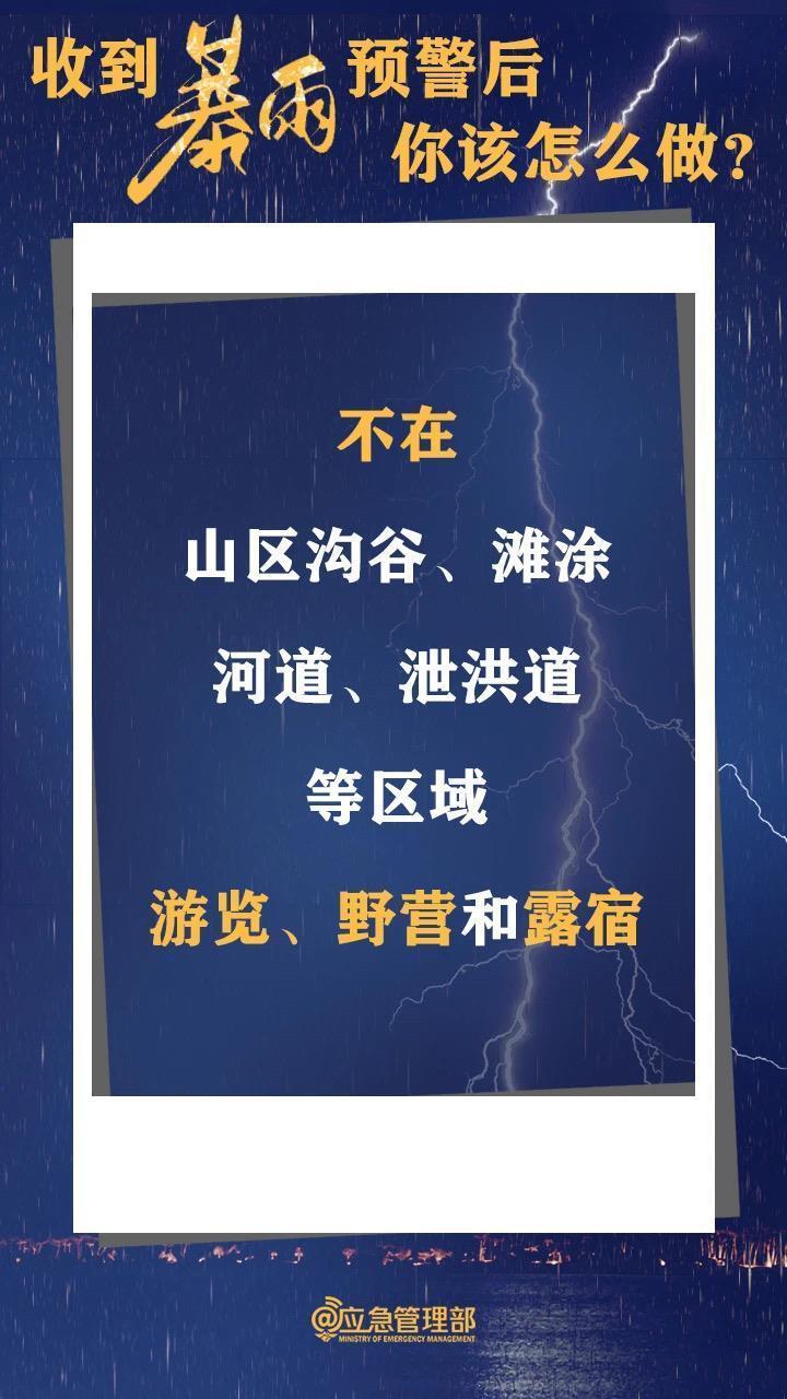 收到暴雨预警后该怎么做？如何避险自救？一文了解→