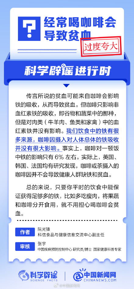 经常喝咖啡会导致贫血吗? 经常喝咖啡会导致贫血吗?