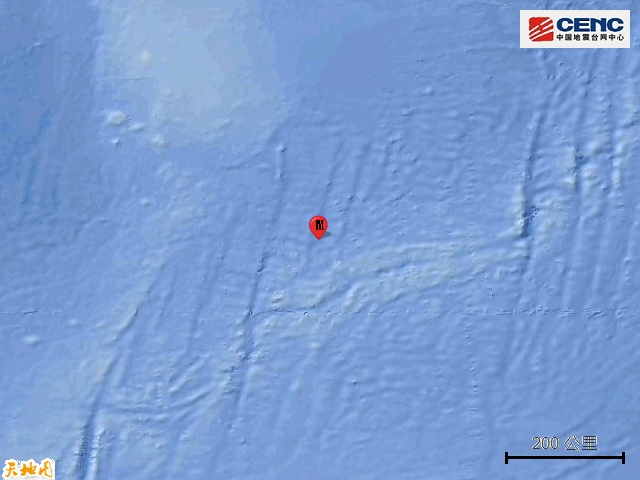 西南印度洋海岭发生5.6级地震