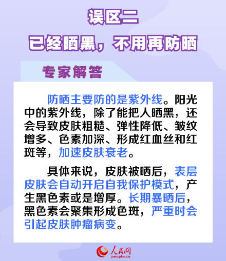 收藏！6个需要注意的防晒误区