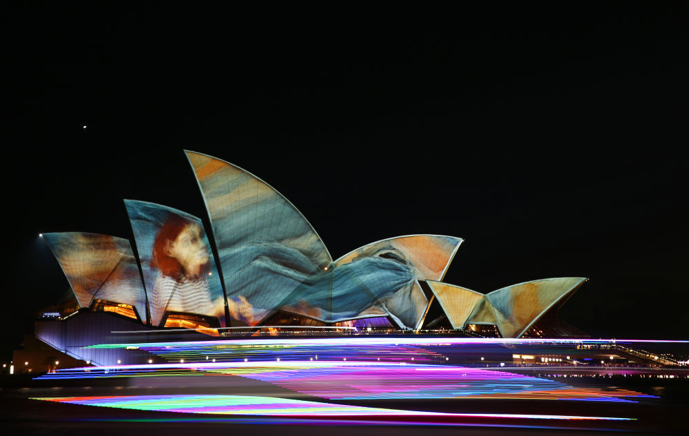 澳大利亚：“缤纷悉尼”灯光音乐节开幕