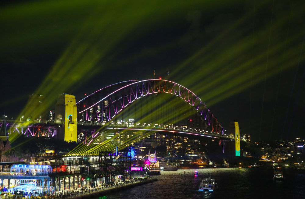 澳大利亚：“缤纷悉尼”灯光音乐节开幕