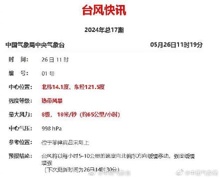 今年第1号台风“艾云尼”生成