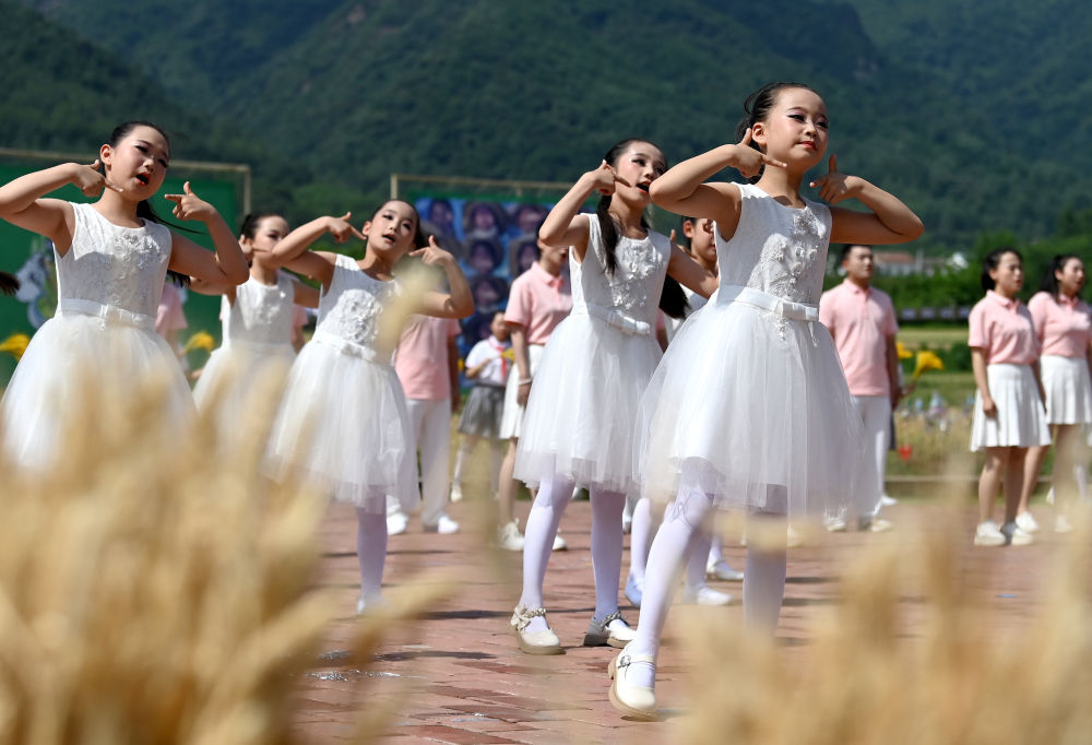 麦田里的儿童艺术节