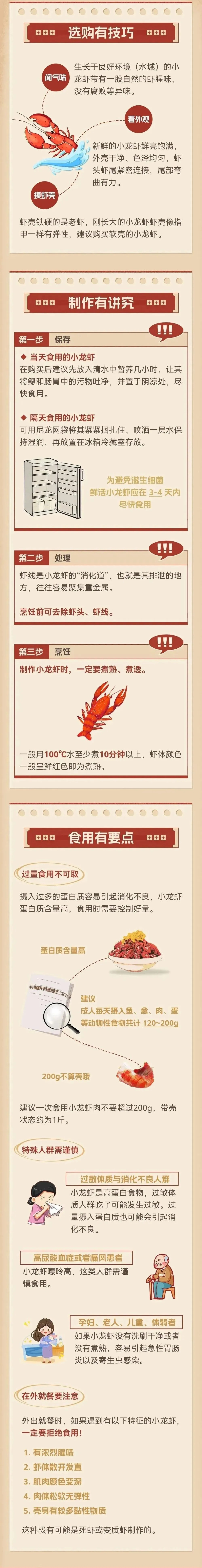 小龙虾的这些部位别再吃了，太多人中招了！