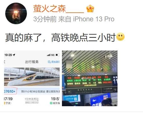 “屁股都坐麻了”，高铁部分列车突发晚点，最新情况→